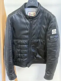 MONCLER モンクレール ガムブルー ラムレザー ダウン ジャケット　希少