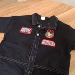 子供用　デニムオーバーオール　ミッキー　ディズニー