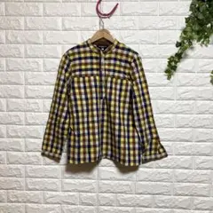 【アフリカンビートクラブパートツー】（M）チェックシャツ 胸ポケット 長袖
