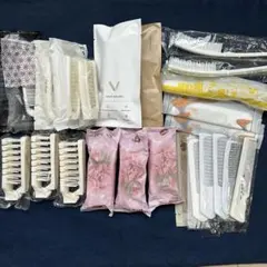 ホテルアメニティ　折りたたみヘアブラシ くし まとめて24個　使い捨て　へアケア