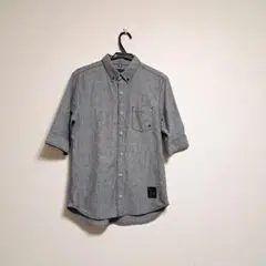 VENCE EXCHANGE グレー L ボタンアップシャツ