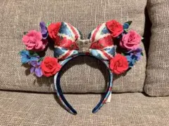 ディズニーワールド WDW エプコット イギリス館 ミニー カチューシャ 花柄のサムネイル