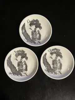 骨董　小皿　翁と嫗