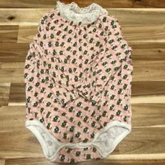 moimoln 花柄ロンパース ピンク 90cm