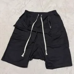 美品 リックオウエンス カーゴショーツ 50 ブラック ドロップクロッチのサムネイル
