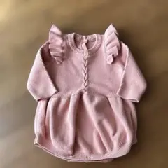 ピンク ロンパース　ワンピース