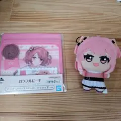 カラフルピーチ のあ ぬいぐるみ ジッパーバッグ ステッカー
