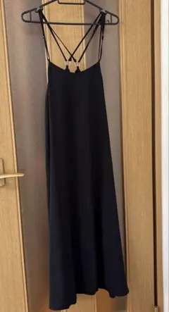 jeanasisブラック キャミワンピース