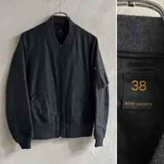 極美 SCYE BASICS カシミヤ混 ボンバージャケット MA-1
