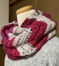 ジグザグ模様のロングスヌード