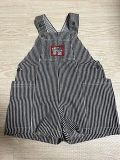 しまむら　チマジロ　サロペット　ストライプ　100