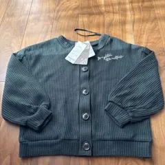 ダークグリーン カーディガン　120サイズ