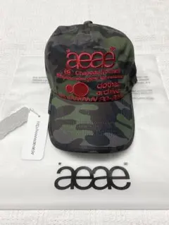 aeaeキャップ 迷彩 赤色 デザイン 新品④