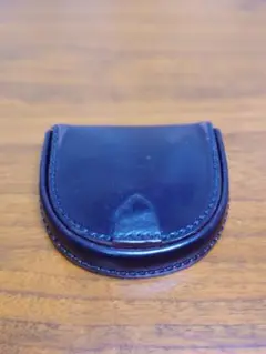 土屋鞄 コードバン レザーコインケース 馬蹄型小銭入れ ブラック
