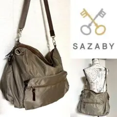 SAZABY ナイロン ショルダーバッグ ボストンバッグ ミニバッグ付