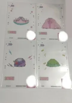 ひみつのアイプリ ミルフィーカード2 ミルフィーカード3 ボトムス 4枚セット