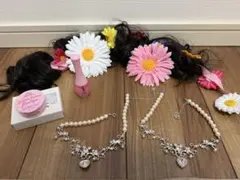 ディズニー　ビビディバビディブティック　ヘアアクセサリーとネックレスセット