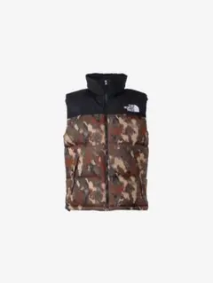The North Face カモフラージュ ダウンベスト
