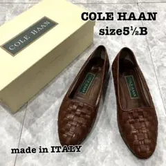 ◇ COLE HAAN イタリア製 編み込み メッシュ パンプス 5.5B