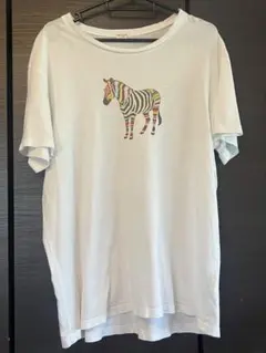 Paul Smith ゼブラプリント Tシャツ ホワイト M