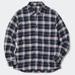 新品　ユニクロ　フランネルチェックシャツ