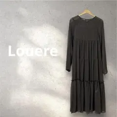 ふんわりシアー美人✨ティアードロングワンピース（Louere/XL）
