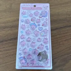 ボンボンドロップシール　しずくちゃん　ピンク