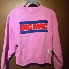 ロデオクラウンズ BIG MAC ロコ刺繍トレーナー　ピンク