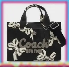 COACH CARGO リボン刺繍ロゴ トート2WAY A4対応大容量34ｃｍ