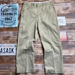 Dickies ワークパンツ ベージュ USA製 80s チビタグ W36古着