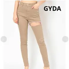 GYDA　サイハイリップド　カラーパンツ 　ベージュ　 Sサイズのサムネイル