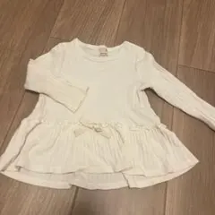 petit main ホワイト長袖トップス 90cm