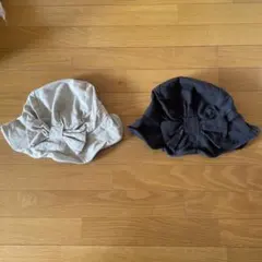 リボン付きバケットハット 2点セット