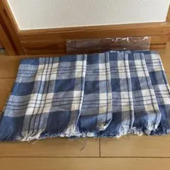 青と白のチェック柄ランチョンマット　５枚セット（新品未使用品）