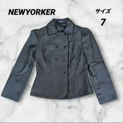 【美品】NEWYORKER ジャケット　 7号　ダブルボタンのサムネイル