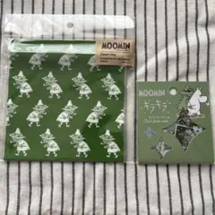 MOOMIN スナフキン ジッパーバッグ＆キラキラフレークシールのサムネイル
