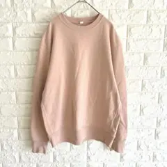 ユニクロ/美品/スウェットトレーナー/クルーネック/コットン/M/ピンク