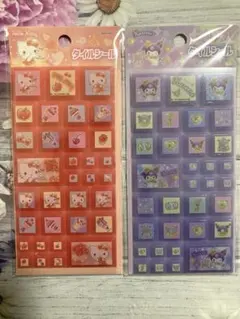 タイルシール サンリオ セブンイレブン クロミ+キティ