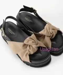 《新品 タグ付き》ブルーレーベルクレストブリッジ  リボンサンダル