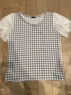 ✨美品✨ L'espoirチェック柄 フリル袖 Mサイズ 夏