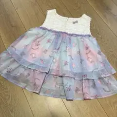 メゾピアノ　ミルキーウェイ柄 チュニック　140　ユニコーン　ゆめかわのサムネイル