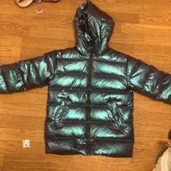 GAP KIDS メタリックグリーンダウンコート 6