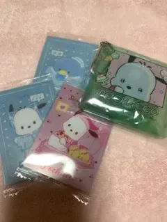 サンリオウエハース 甘えん坊涙マルチケース ポチャッコ タキシードサム 4点