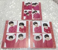 長尾謙杜　大西流星　なにわ男子2shot4カットTVfun ※両面3枚セット