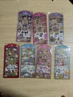 7種セット サンリオ　ドロップジェリーシール　日焼けキティ　クロミ　シナモロール