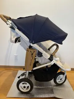 AirBuggy ベビーカー ネイビー 動物柄