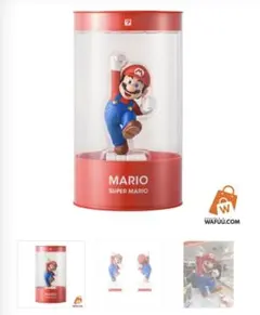 スーパーマリオ マリオ スタチューフィギュア 透明ケース付き