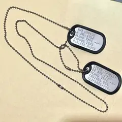 米軍タイプのドッグタグ作成します。オーダーメイド オリジナル　2枚フルセット