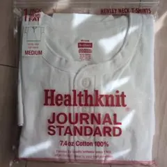 新品Healthknit × JOURNAL STAND　ヘンリーネックTシャツ
