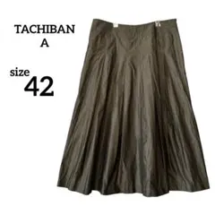 ロングスカート　タチバナ　Tachibana 黒　ブラック　新品　未使用　タグ次 2025年最新たち英 スカートの人気アイテム - メルカリ
